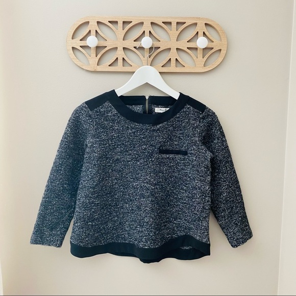 Madewell Wool Sweater Charcoal Sz Small - Picture 1 of 8